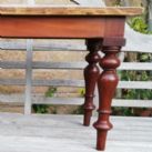 Mahogany and pine table