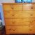 Victorian, pine, five drawer chest