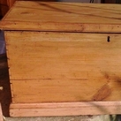 Victorian antique pine box